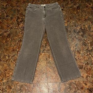 Talbots Women’s Straight Leg Corduroy Stretch Jeans Tan Size 8 Boot Cut Chino